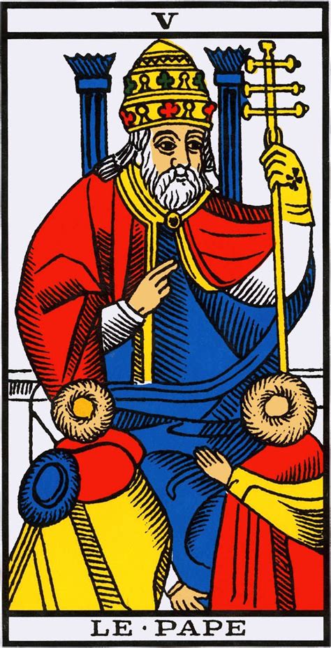 el papa tarot|El Papa o Hierofante en el tarot